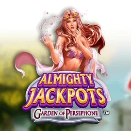 Almighty Jackpots: Garden of Persephone by Novomatic, showcased at spellwin.eu.com – game logo