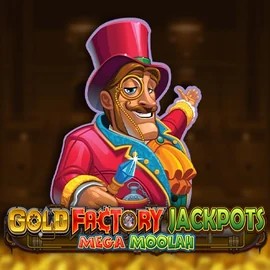 Jackpots logo of Gold Factory Jackpots Mega Moolah from Aurum Signature Studios at Spellwin Casino
