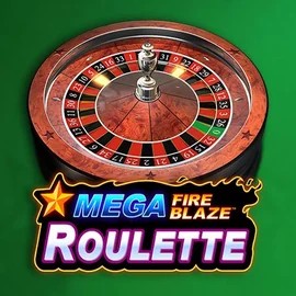 Mega Fire Blaze Roulette online game logo by Playtech on spellwin.eu.com