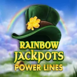 Rainbow Jackpots Power Lines slot logo by Red Tiger Gaming at Spellwin Casino